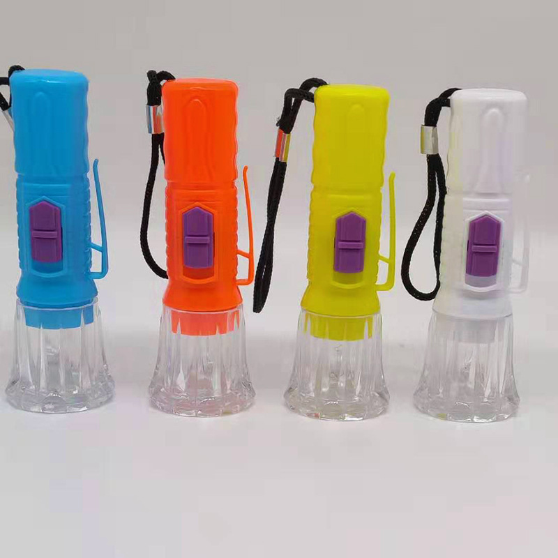 Mini Flashlight Cheap LED Flashlight ABS Plastic Pocket Size Gift Lamp Portable Lights Keychain Waterproof Torch