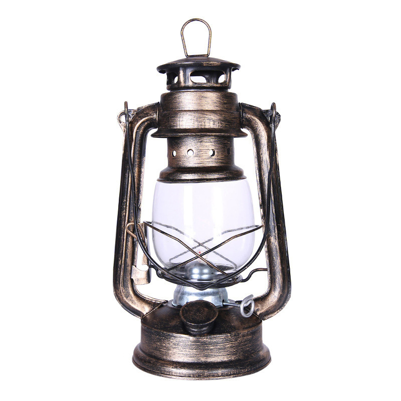 Retro Camping Kerosene Lantern 25/31cm Large 220ml Large Capacity Vintage Style Lamp For Bar Coffee Shop Outdoor Table Oil Light