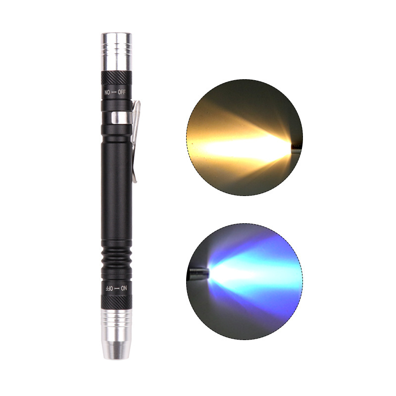 Pen Light Mini Portable LED Flashlight 1000 lumens 1 Switch Mode led flashlight For the dentist and for Camping Hiking Out