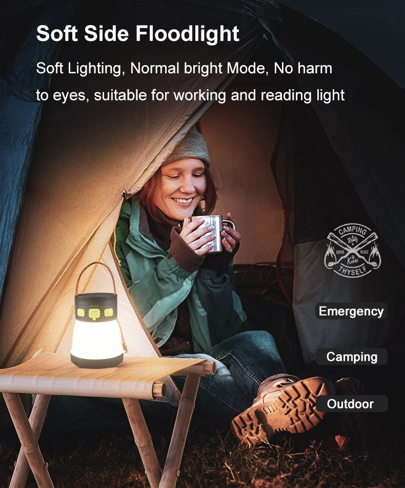 Handheld Camping Lantern Solar Powered Spotlight 1500 Lumens Sunlight Charging USB Rechargeable Super Bright LED Flashlight