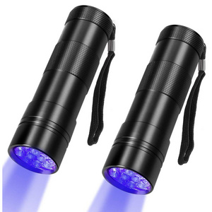 UV Flashlight 12 LED Handheld Blacklight Flashlight 395nm Mini Light Torch Detector for Dog Pet Urine Stain Bed Bug and Scorpion