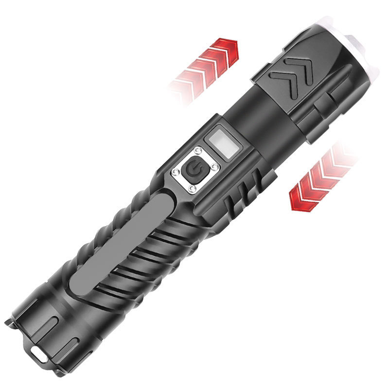 XHP90 9-Core LED Flashlight USB Rechargeable LED Torch XHP90 Tactical Flashlight XHP90Campping Lamp26650 18650 battery