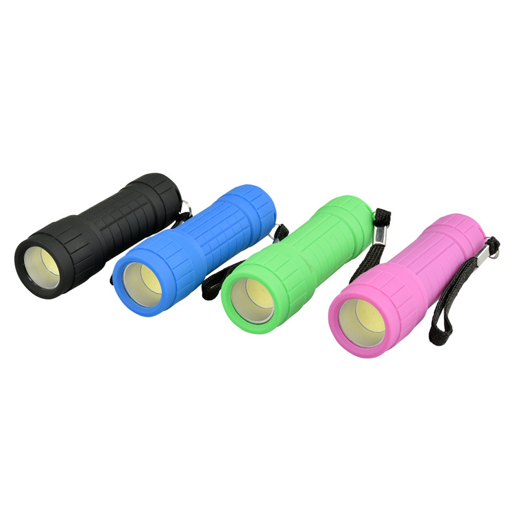 Lightweight Colourful Mini ABS cheap Flashlight Portable COB LED Pocket Lamp Super Bright Pen Torch Durable Handheld Light