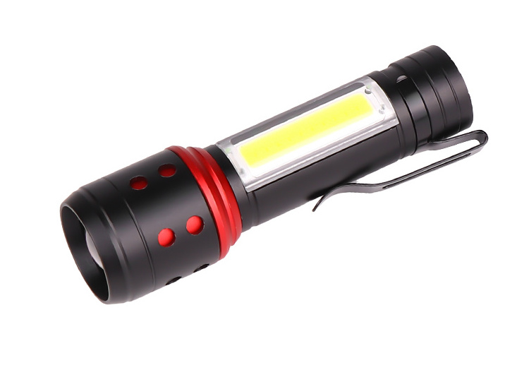 Super Bright Zoomable Flashlight 1000 Lumen Powerful Rechargeable Led Torch Tactical USB Quality handy  Lamp Outdoor Camping