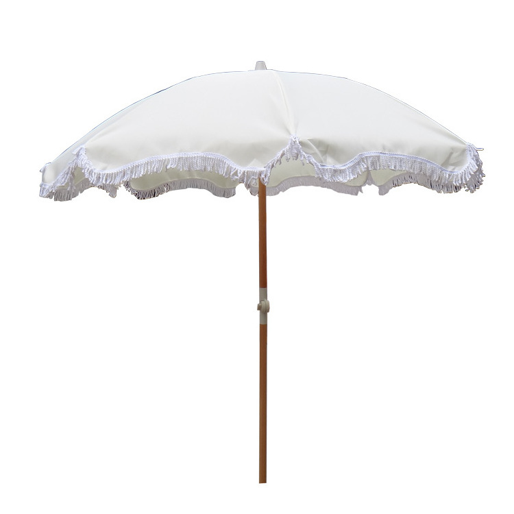 Bali Wooden Umbrella Beach Parasol Outdoor