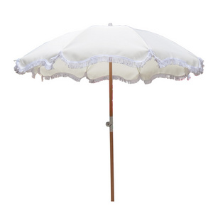 Bali Wooden Umbrella Beach Parasol Outdoor