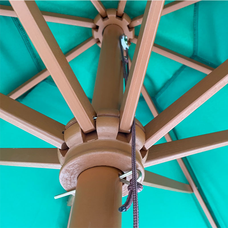 Wood Frame Beach Patio Umbrella for Hotel