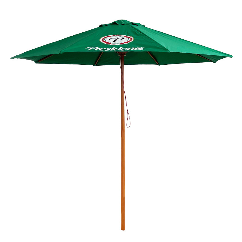 Wood Frame Beach Patio Umbrella for Hotel