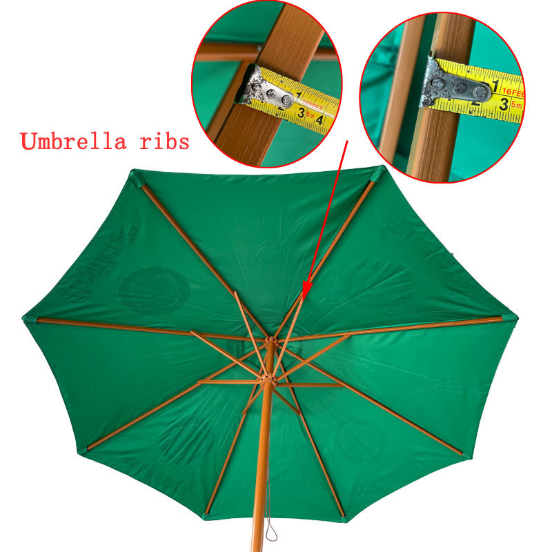 Wood Frame Beach Patio Umbrella for Hotel