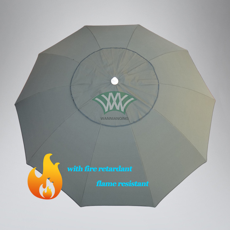 China Wholesale economic welding parasol customized flame retardant outdoor patio umbrella