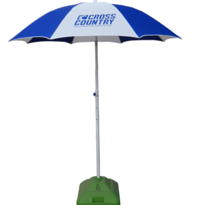 Wholesale Cheap Manual Open Business Beach Umbrella Windproof Waterproof Fire Retardant for Welding Patio Umbrellas & Bases