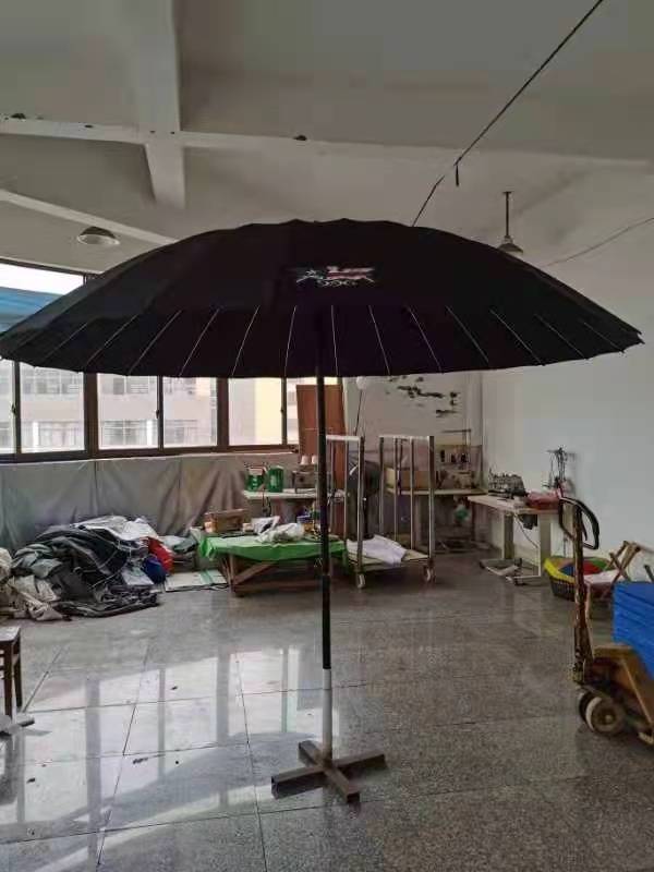 24Ribs Shanghai Aluminum Garden Large Patio Outdoor Flame Retardant Umbrella Modern Design for Courtyard Exterior Welding Sites