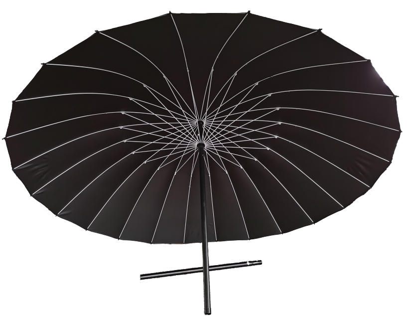 24Ribs Shanghai Aluminum Garden Large Patio Outdoor Flame Retardant Umbrella Modern Design for Courtyard Exterior Welding Sites