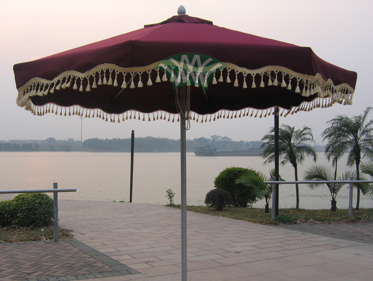 fringed patio umbrella