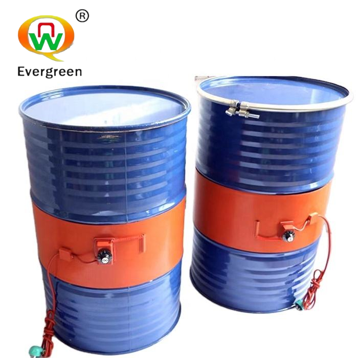 Oil Drum Heater Rubber Heating Band with Thermostat Pail Barrel Silicone 55 Gallon 120V 300W 55gal Heating Element 1.5mm