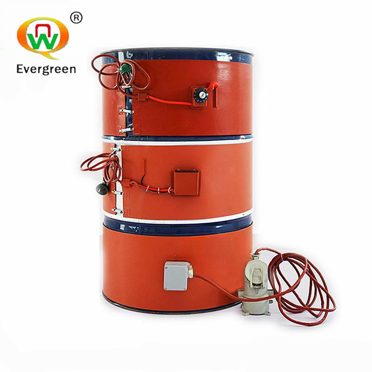 Oil Drum Heater Rubber Heating Band with Thermostat Pail Barrel Silicone 55 Gallon 120V 300W 55gal Heating Element 1.5mm