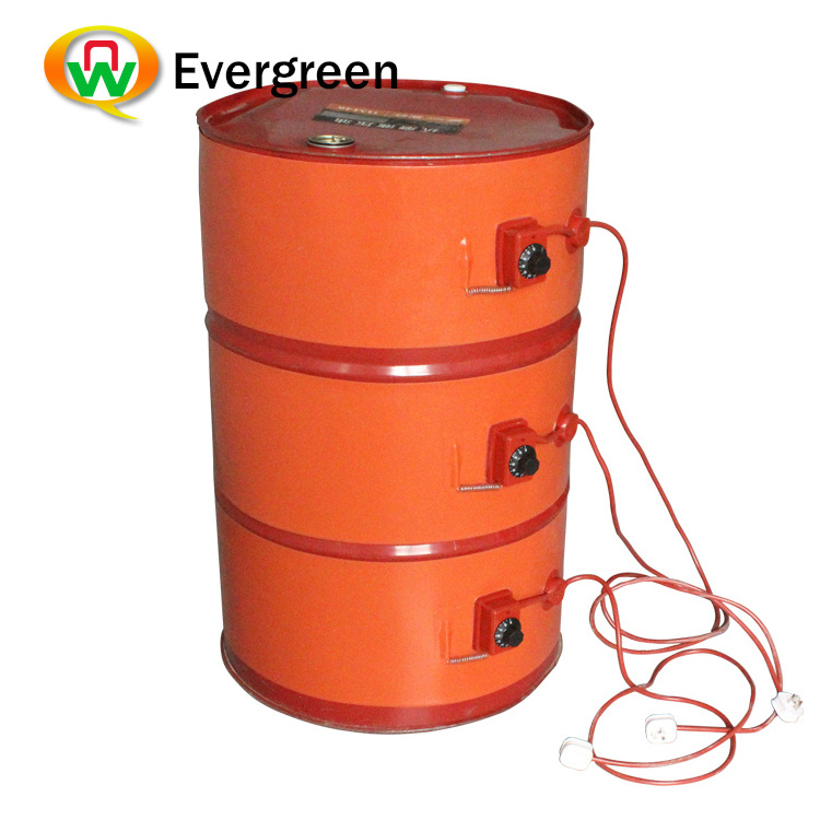 oil bucket heater with different size silicon rubber heater drum heater