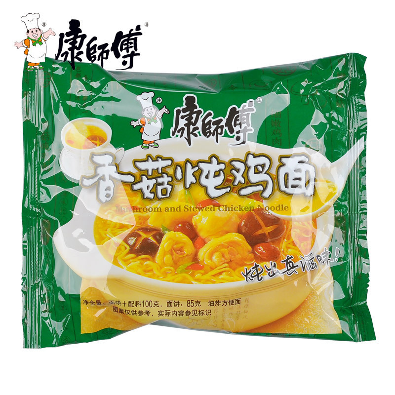 Chinese Instant Noodles Kangshifu Mushroom Stewed Chicken Soup