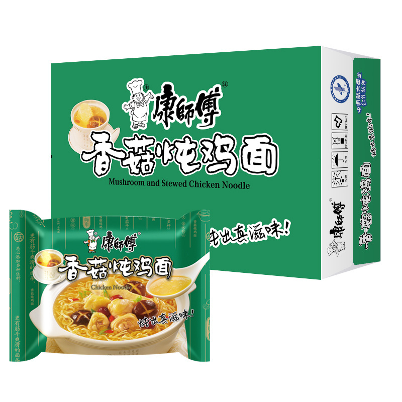 Chinese Instant Noodles Kangshifu Mushroom Stewed Chicken Soup