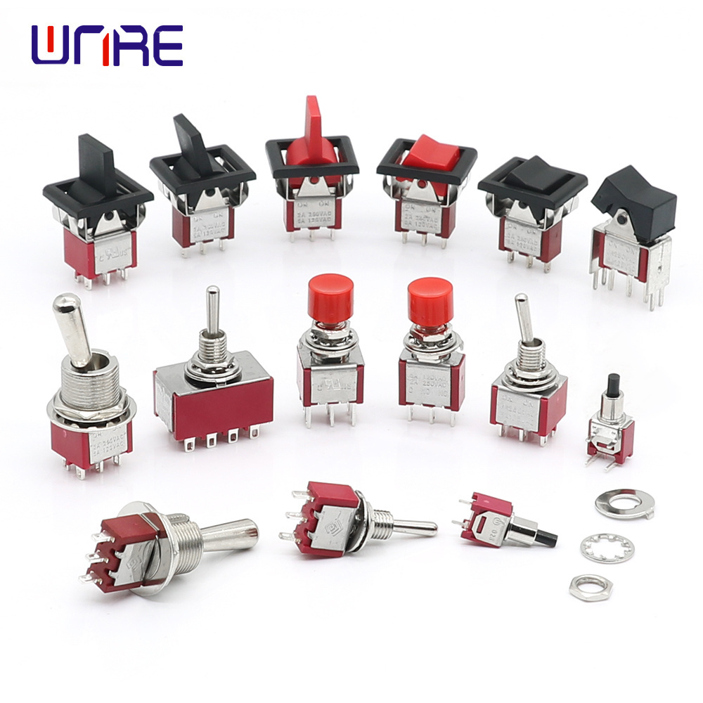 M12-MTS-202 Mini Toggle Switch 6 Pin 2 Position Latching Power Button Switch Car Boat Rocker Toggle Switch Electronic Gadgets