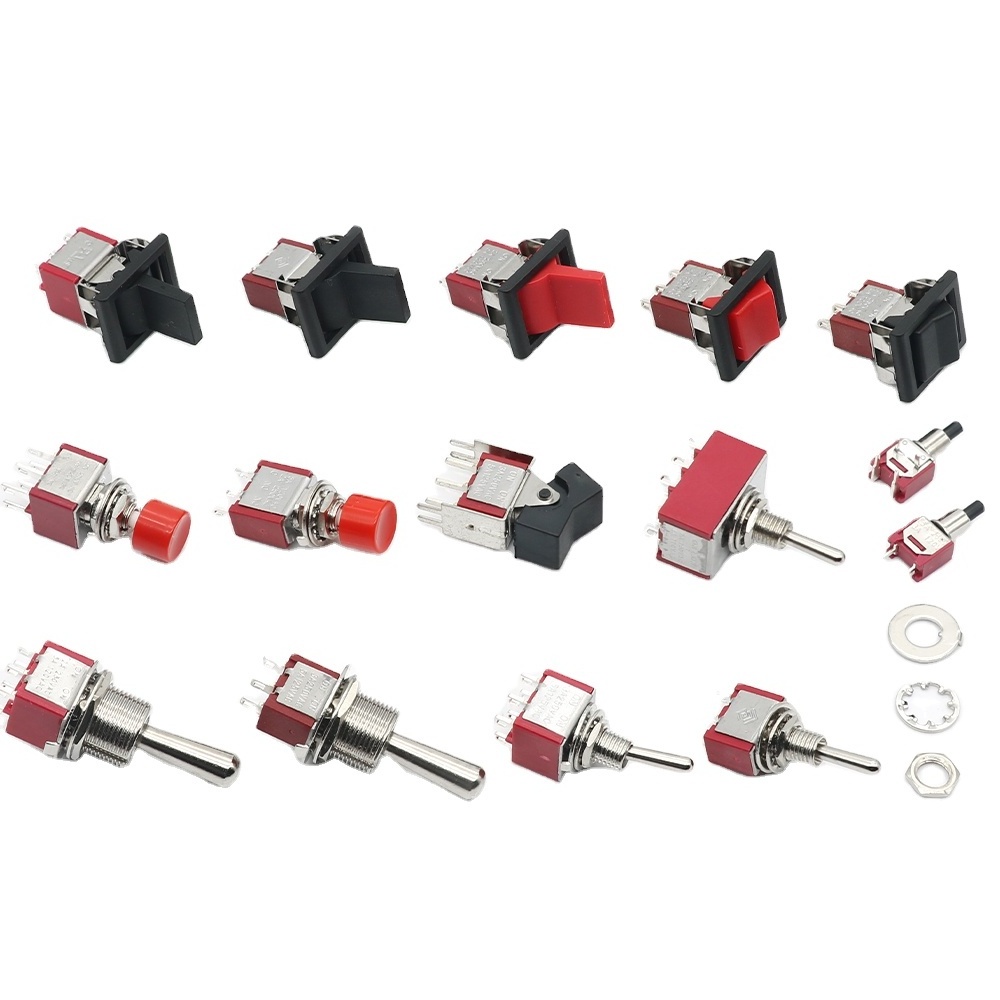 M12-MTS-202 Mini Toggle Switch 6 Pin 2 Position Latching Power Button Switch Car Boat Rocker Toggle Switch Electronic Gadgets