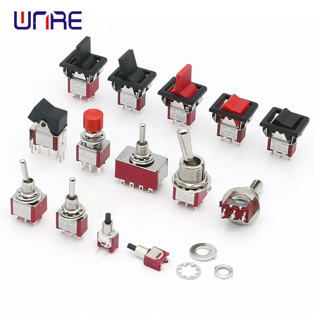 M12-MTS-202 Mini Toggle Switch 6 Pin 2 Position Latching Power Button Switch Car Boat Rocker Toggle Switch Electronic Gadgets