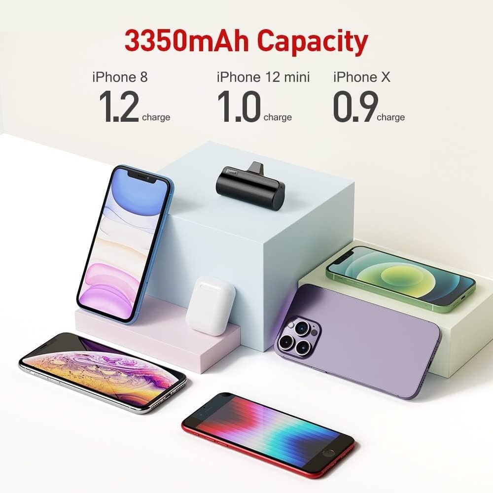 iWALK LinkPod 3 Powerbank 3350mAh Capacity Easy to Use Flexible Portable Mini Finger Emergency Capsule Power Bank for Phone