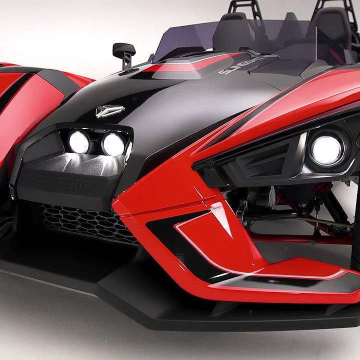 BEST DEAL Polaris Slingshots SLR Forged Red (AutoDrive) 3 wheeler Motorcycle