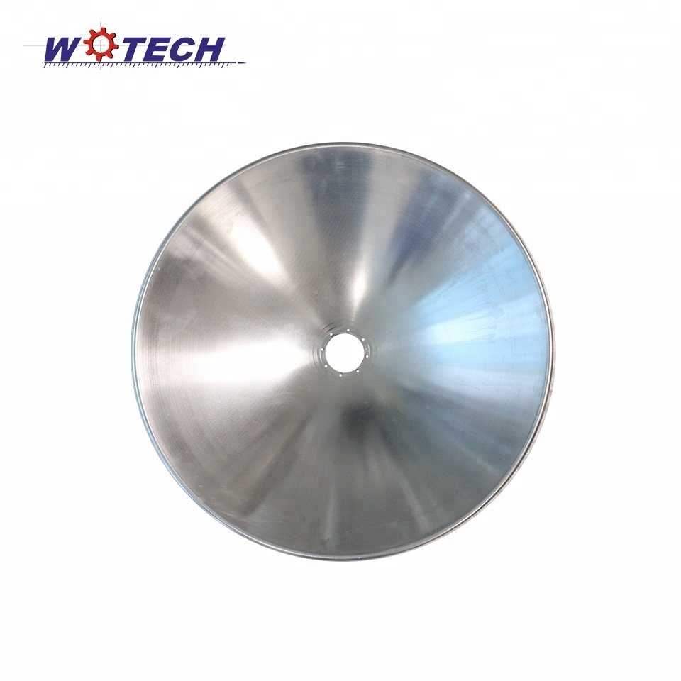 Customized CNC metal spinning aluminum 5052 large carbon steel Q235 satellite dish