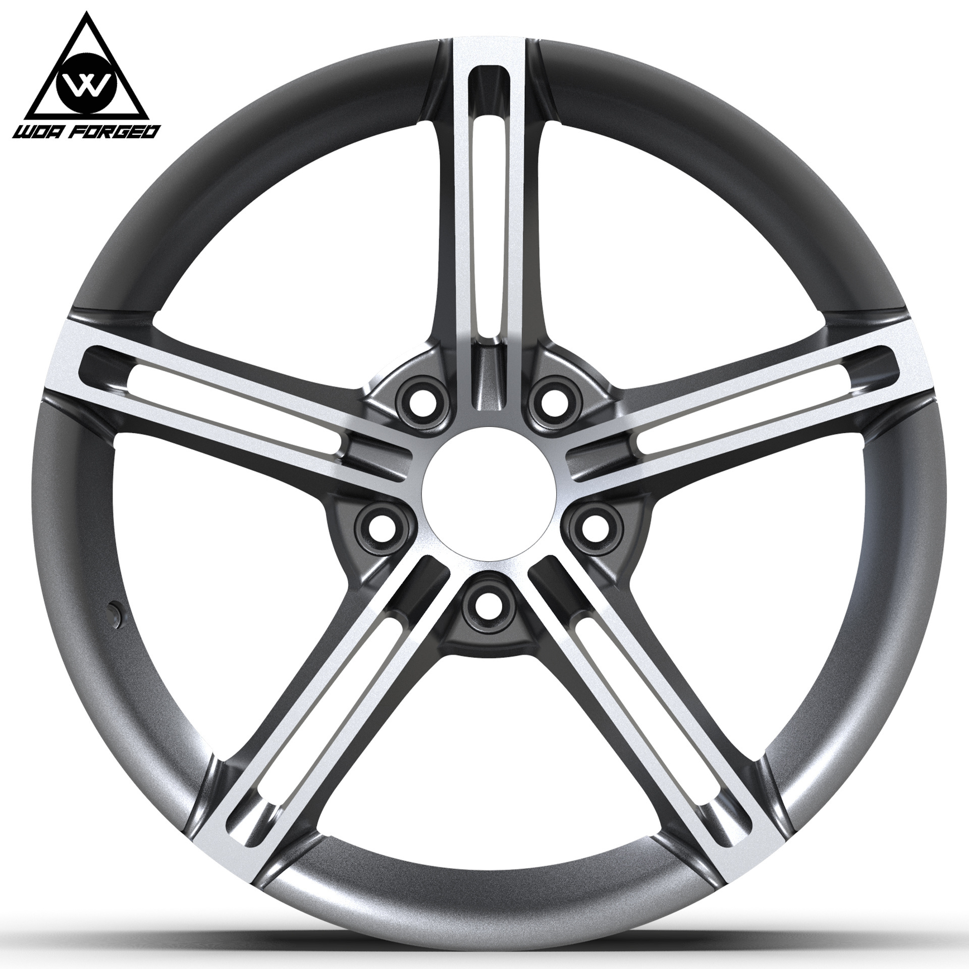 forged rims 5x130 20 19 18 inch alloy wheels Retro Style double  5 Split Spoke Aluminum Alloy Passenger Car Wheels for porsche