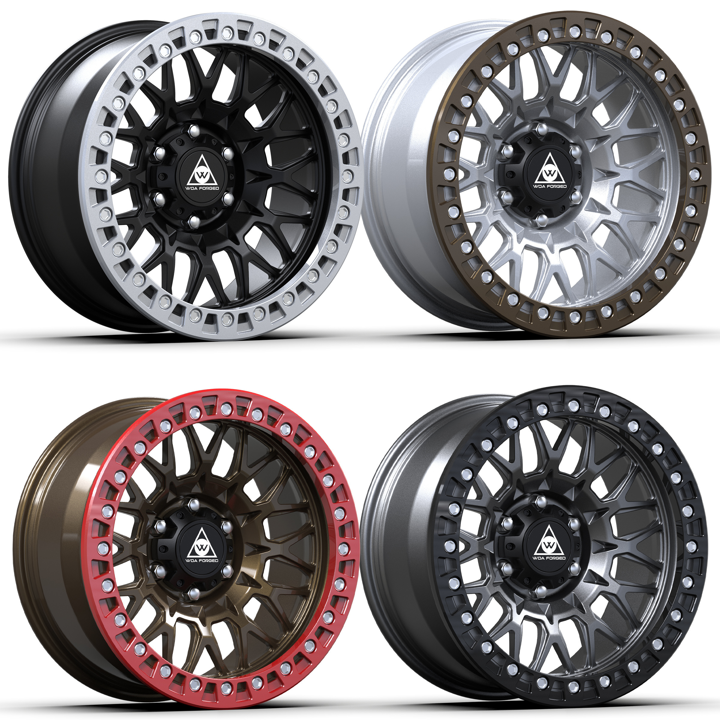 custom 17 18 20 21 22 24 26 inch v8 ATV/UTV forged beadlock wheel rims 4x4 5x114.3 6x139.7 for all utv off-road vehicles