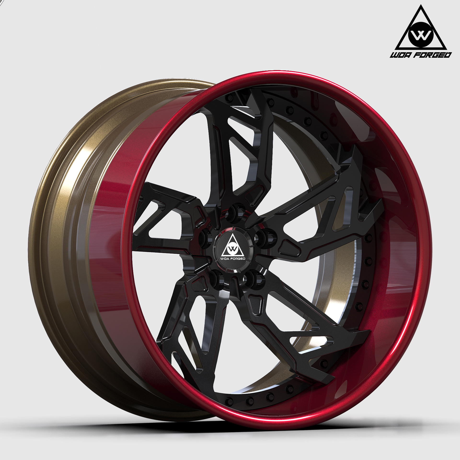 customize T6061 monoblock 2piece 3piece luxury forged car wheels mags for  Lamborghini Aventador