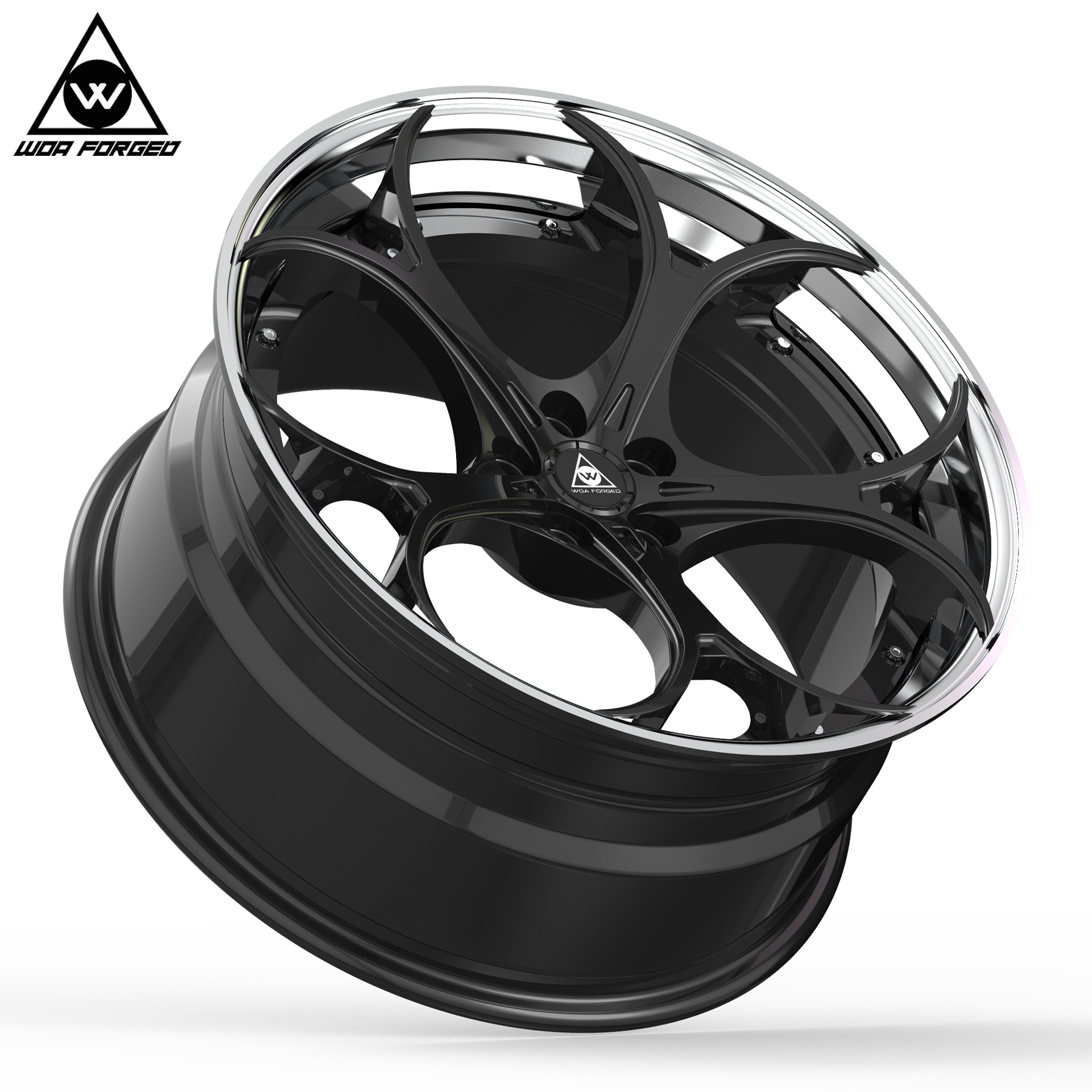 Rims Black Customized PCD Forged Car 2 Piece Wheels Wholesales Concave Alloy Aluminum 19 20 21 22 Inch 4 Pcs for Alfa Romeo