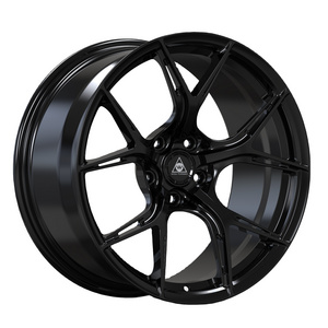 Custom Full Face Wheel 6061-T6 Monoblock 17"-26" Aluminum Forged Alloy Wheels Carbon Fiber Caps For AL13 Forgiato