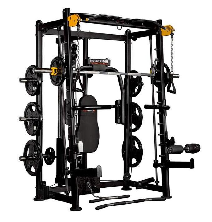 Gym Multi Functional Trainer Smith Machine 2021 Cross Fitness Home Steel Unisex Modern Exercise Muscle MFS-001 Wokeao