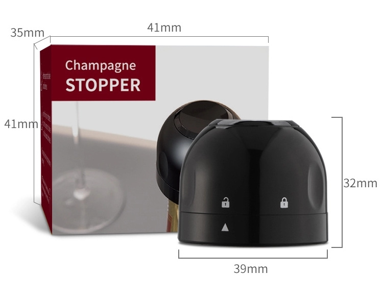 Bouchon de champagne Small Exquisite Custom Creative Champagne Stopper Kit Wine Corks Automatic Wine Bottle Stopper Wine Stopper