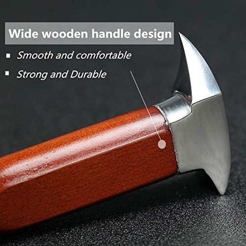 Bar and Home Tools Durable Japanese Style Ice Chipper Stainless Steel Ice Pick with Wooden Handle