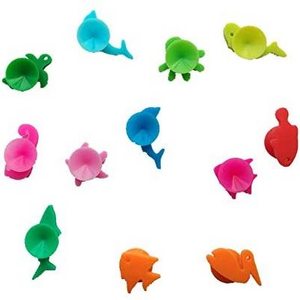 Funny Marine Animal Marker For Wine Glass Portable Reusable Wine Glasses Marker Charms Silicone Glass Marker