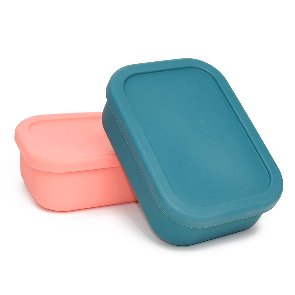 Wholesale Hot Sale Eco Friendly Feed Grade Bento Lunch Box Free Bpa Soft Silicone Bento Box With Lid