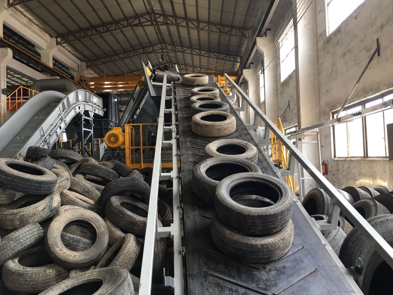 Tyre Recycling Line Truck Car Tire Rubber Recycling Production Machine Line Plant