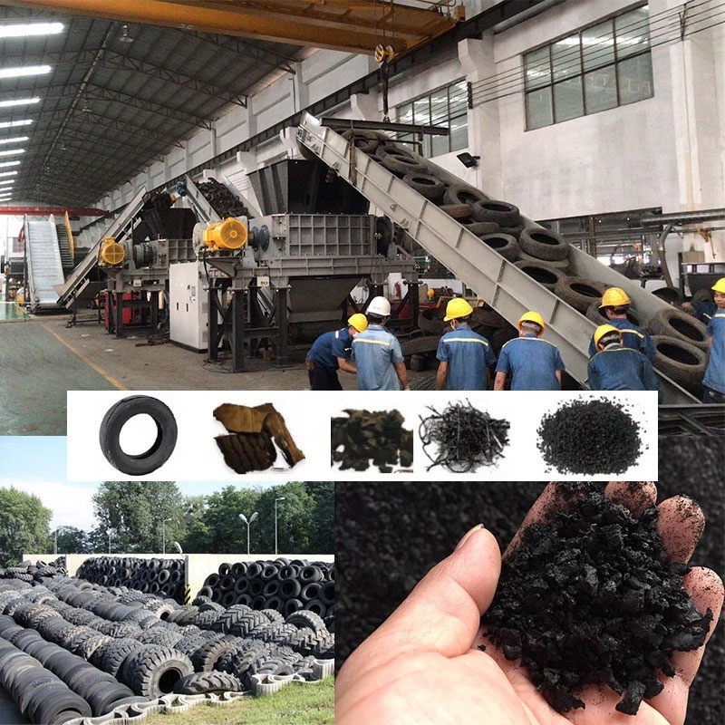 Recycling Of Tyres/Used Tyre Recycled Line/China Factory Promote Rubber Powder Product Line