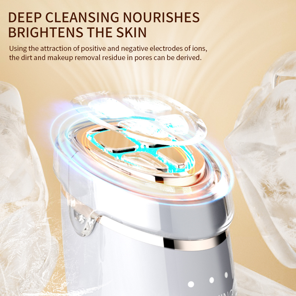 Wochuan New Design Home Use Beauty Machine Skin Rejuvenation Lifting Hot & Cold Rf Ems Led Beauty Device Facial Massager