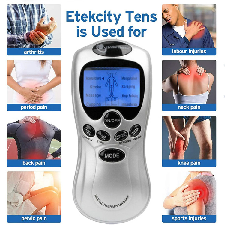 Electronic Pulse Massager Muscle Stimulator Acupuncture Tens Machine Ems Physiotherapy Tense Ten Digital Therapy Machine