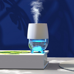 Best OEM usb air mini ultrasonic steam humidifier fogger with lights candle air purifier cool mist humidifier