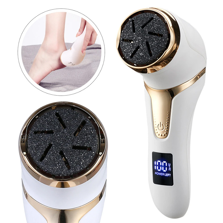 Trending Products 2024 Waterproof Foot Care Electric Foot Grinder File Callus Remover Electric Pedicure Kit for Feet