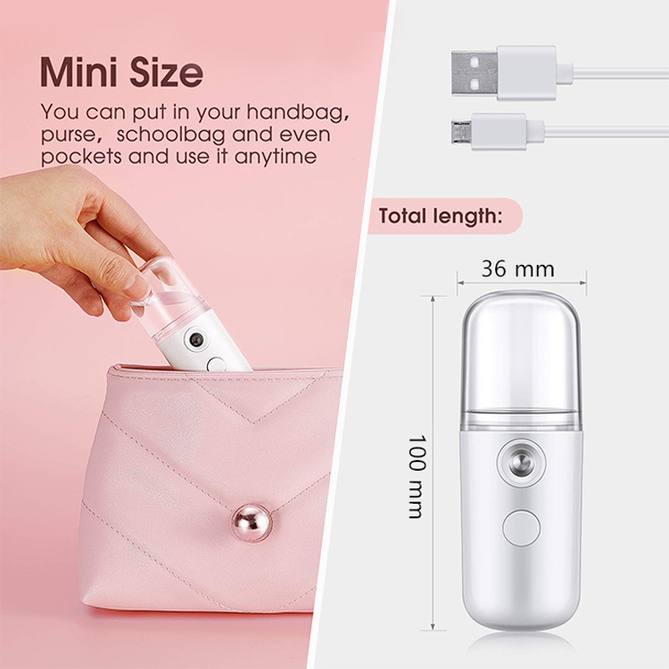 Facial Steamer Mist 30Ml USB Charging Electric Nano Spray