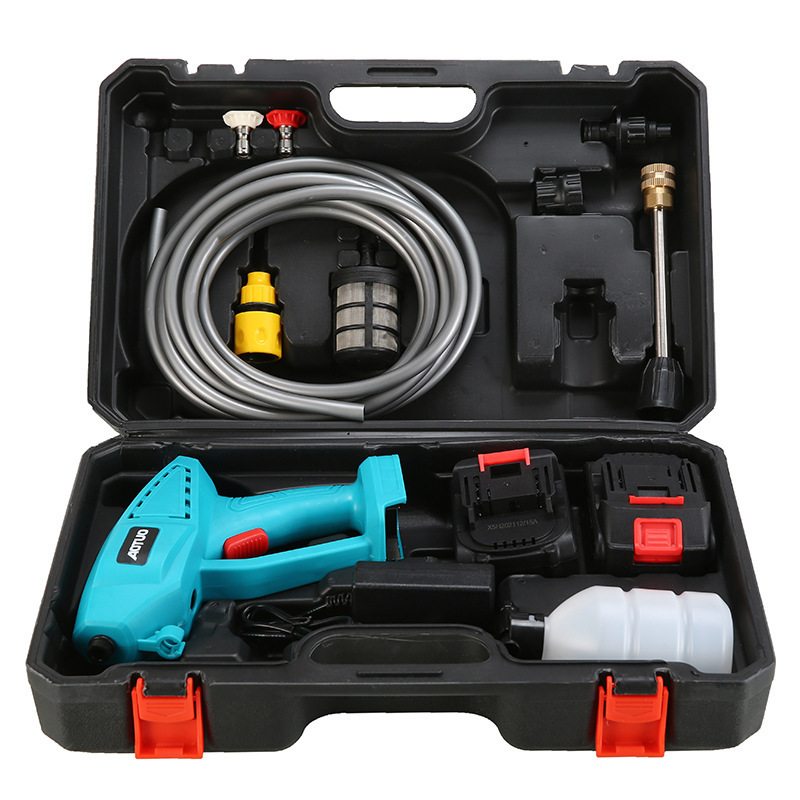 48v garden high-pressure water gun household electric lithiumbattery car wash with foam head