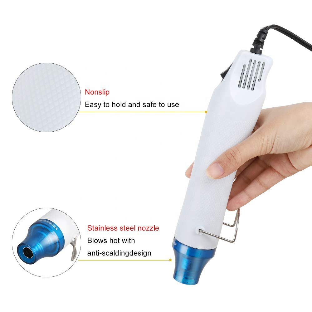 High Quality Mini Hot Air gun 110v/220v/230v 300W With US/UK Plug Hand held Hot Air Blower Heat air Gun