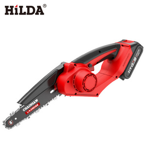 HILDA Chainsaw Pole Engine Safety Hydraulic Motor Angle Grinder Chain Lithium Battery Electric Cordless 21v Hand Chainsaw