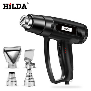 Heat Gun Power Tools Hot Air Industrial Dual Temperature 100V-240V Electric Heat Gun 2000W With 4PCS Nozzle